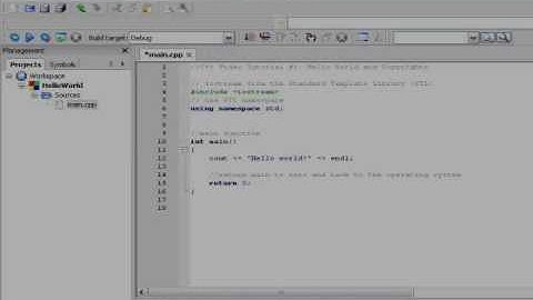 C++ Programming Tutorial #1: Hello World and Copyrights - Basic structure of a console application