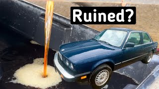 My ABANDONED BMW E30 Had 10 Year Old Gas In It!! Will It Start?