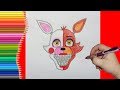 How to draw Foxangle, FNaF, Как нарисовать Фоксангла, ФНаФ