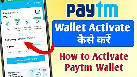 How to Active Paytm Wallet 2023 ! Paytm wallet activate kaise kare ! Complete Mini KYC Active Wallet