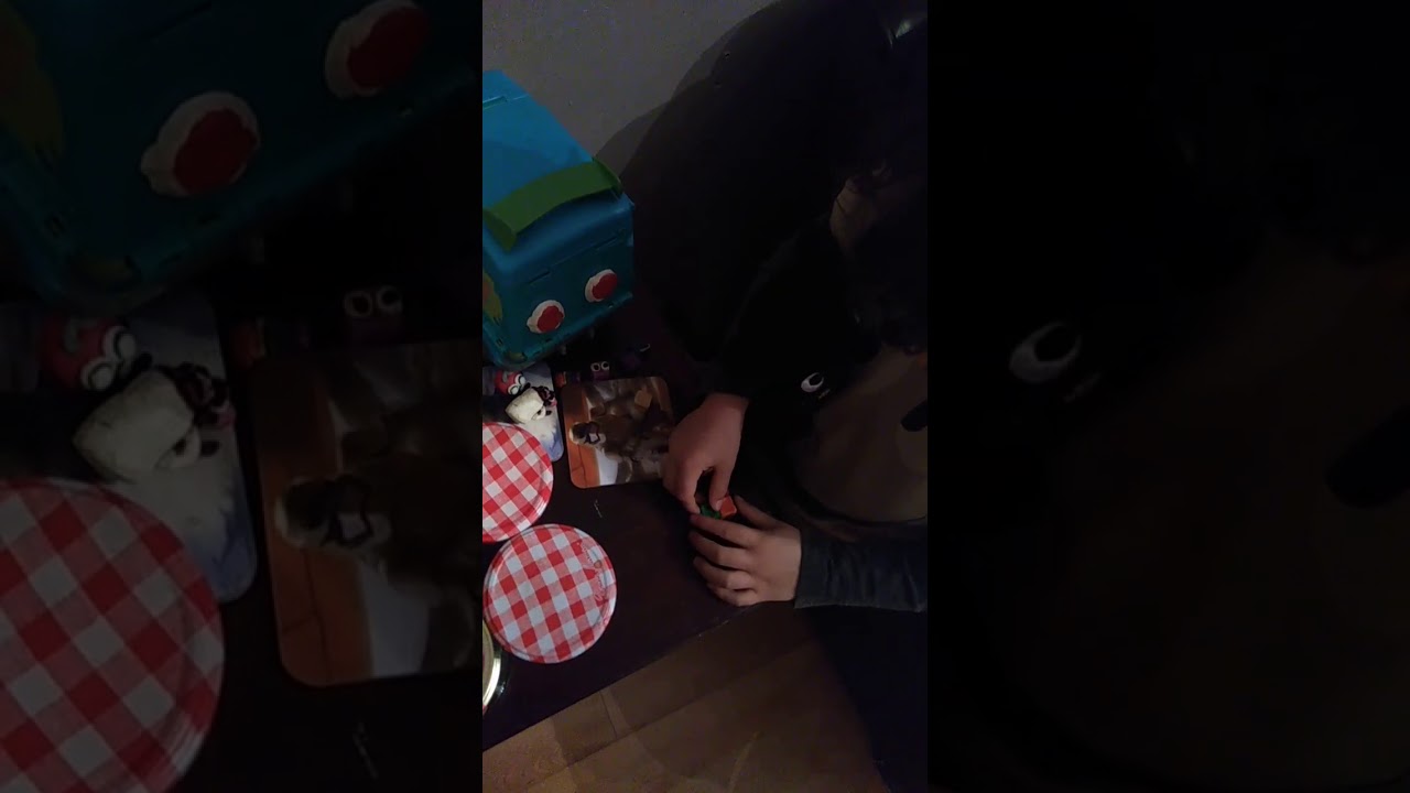 I make Numberblock 7 out of plasticine