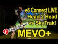 e6 Connect Golf Simulator Match Play Live - Flightscope Mevo+ vs SkyTrak