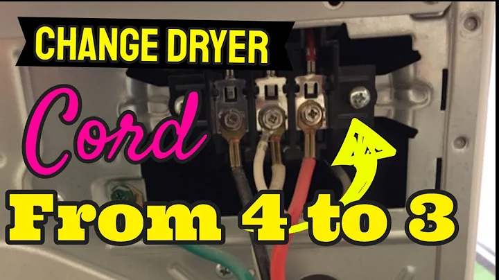 Change Dryer Cord From 4 to 3 Prong