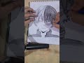 Todoroki: The coolest (and iciest) hero in training! ❄️ #pencilart #todoroki #myheroacademia #anime