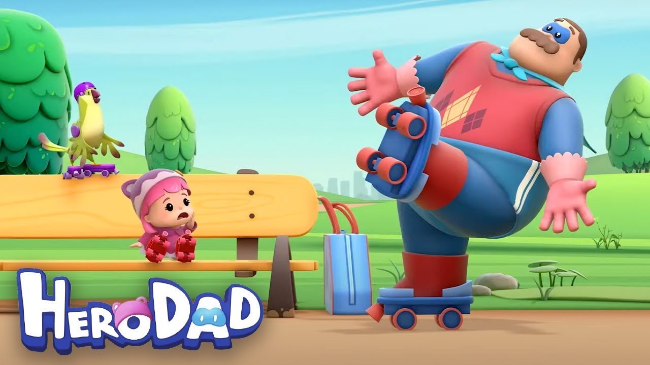 Dad Falls Over | 1 Hour+ | Hero Dad | Cartoons for Kids | WildBrain ...
