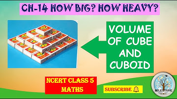 CHAPTER14 HOW BIG HOW HEAVY |CLASS5 MATHS |VOLUME OF CUBE & CUBOID|FORMULAE OF VOLUME OF CUBE&CUBOID