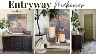 DIY ENTRYWAY MAKEOVER | SMALL ENTRYWAY STORAGE + DECORATING IDEAS | Jessica Giffin