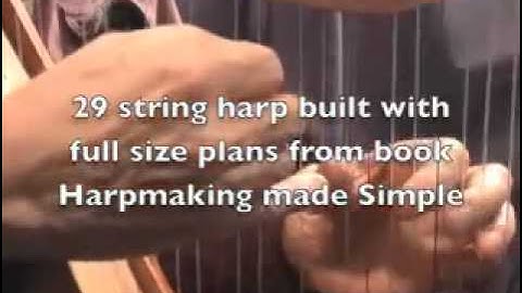 Moliendo Cafe- performed on 29 string harp made with full size plans