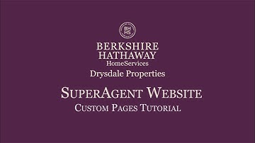 SuperAgent Website - Creating Custom Pages