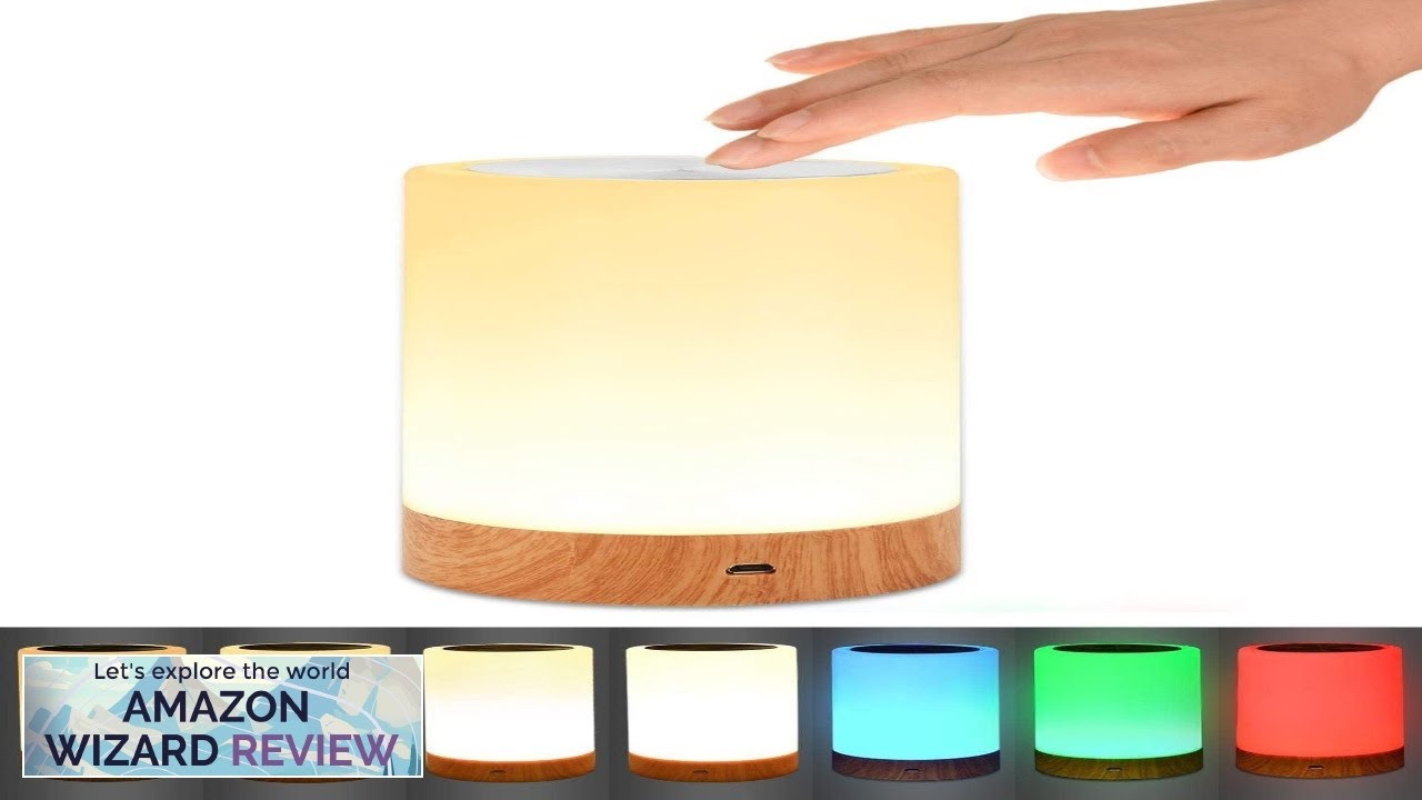 Night Light Touch Lamp for Bedrooms Living Room Portable Table Bedside Lamps Review