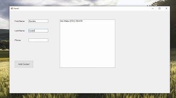 Phone Book made with C# WINFORMS