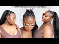 DIY: CRISSCROSS HAIRSTYLE WITH EXPRESSION PONYTAIL || #protectivestyles