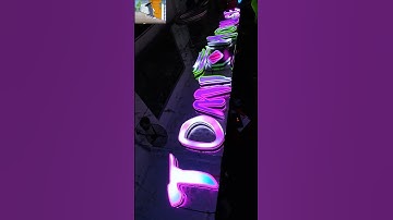 Multiple effects of luminous characters #sign #signage #design#signagedesign #ledsign#sourcefactory