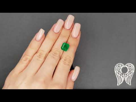 Emerald Vivid Green 3.77 ct, Pakistan, GFCO Video  № 1