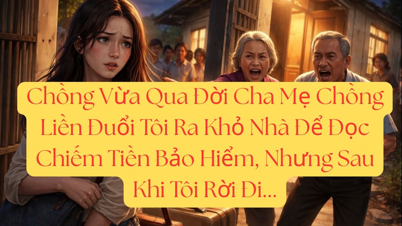 Chồng Vừa Qua Đời Cha Mẹ Chồng Liền Đuổi Tôi Ra Khỏ Nhà Để Đọc Chiếm Tiền Bảo Hiểm, Nhưng Sau Khi…