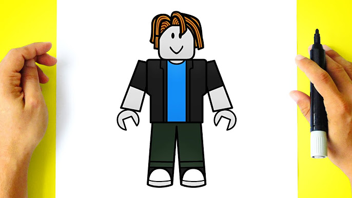 Como DESENHAR e COLORIR ROBLOX 