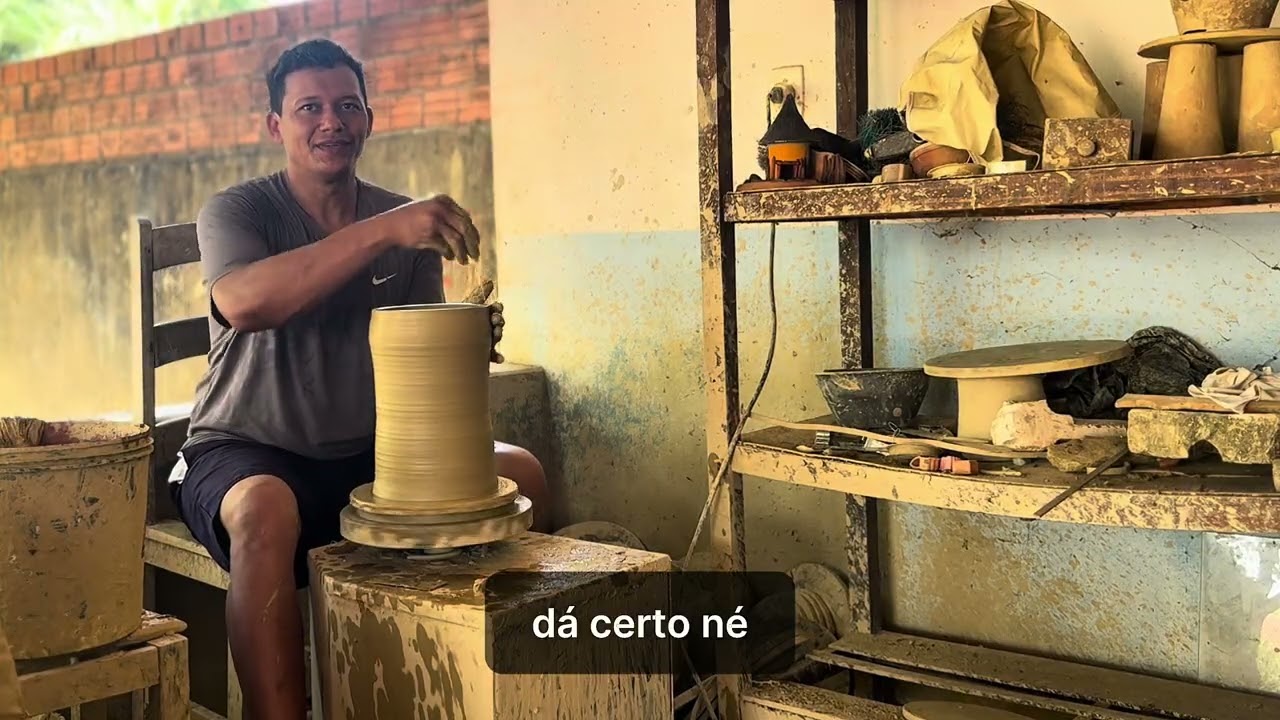 Junior César - artesão ceramista de Miracema/TO