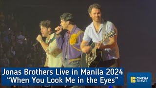 Jonas Brothers performs “When You Look Me in the Eyes” Live in Manila concert at MOA Arena Feb 2024