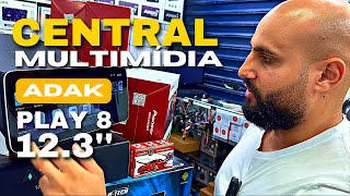 CENTRAL MULTIMIDIA ADAK PLAY 8 COM TELA 12.3 POLEGADAS | REI DAS MULTIMIDIA