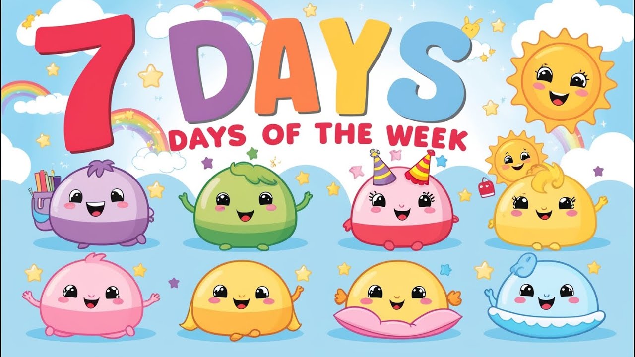 Learn 7 Days of the Week for Kids | Fun English Song for Children | Educational Weekday Song | day