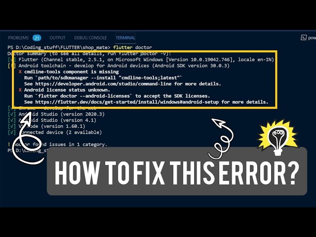 how to fix cmdline tools component missing error (easiest + working Sep 2021) - YouTube How To Fix Cmdline Tools Component Missing Error (Easiest + Working Sep 2021) - Youtube