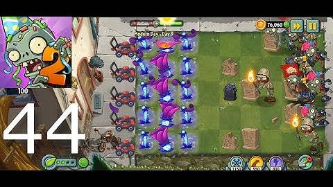 Plants vs Zombies 2 - Gameplay Walktrough Part 44 - Modern Day: Day 9 (iOS, Android)