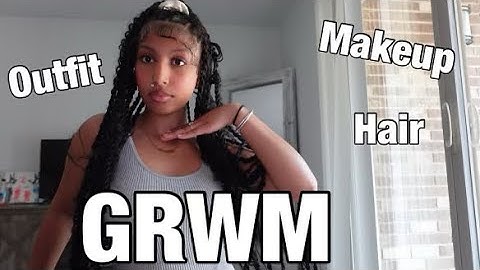 GRWM: running errands. (Hair, outfit, makeup)