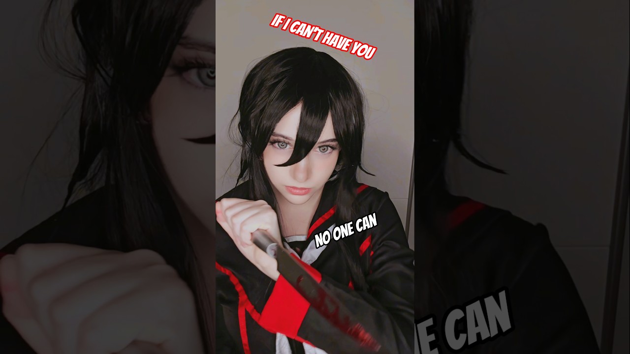 If I can't have you, no one can | Ryoba Aishi #cosplay #shorts #yanderesimulator