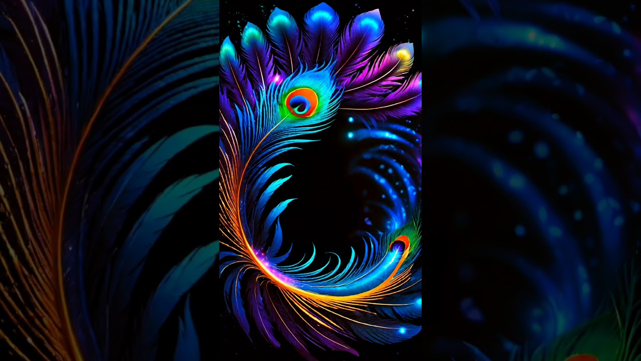 Psychedelic Peacock Feather