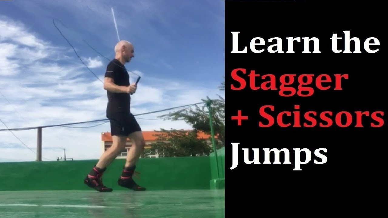 Jump Rope Boxers Footwork Combine Stagger Jumps + Scissor Jumps YouTube