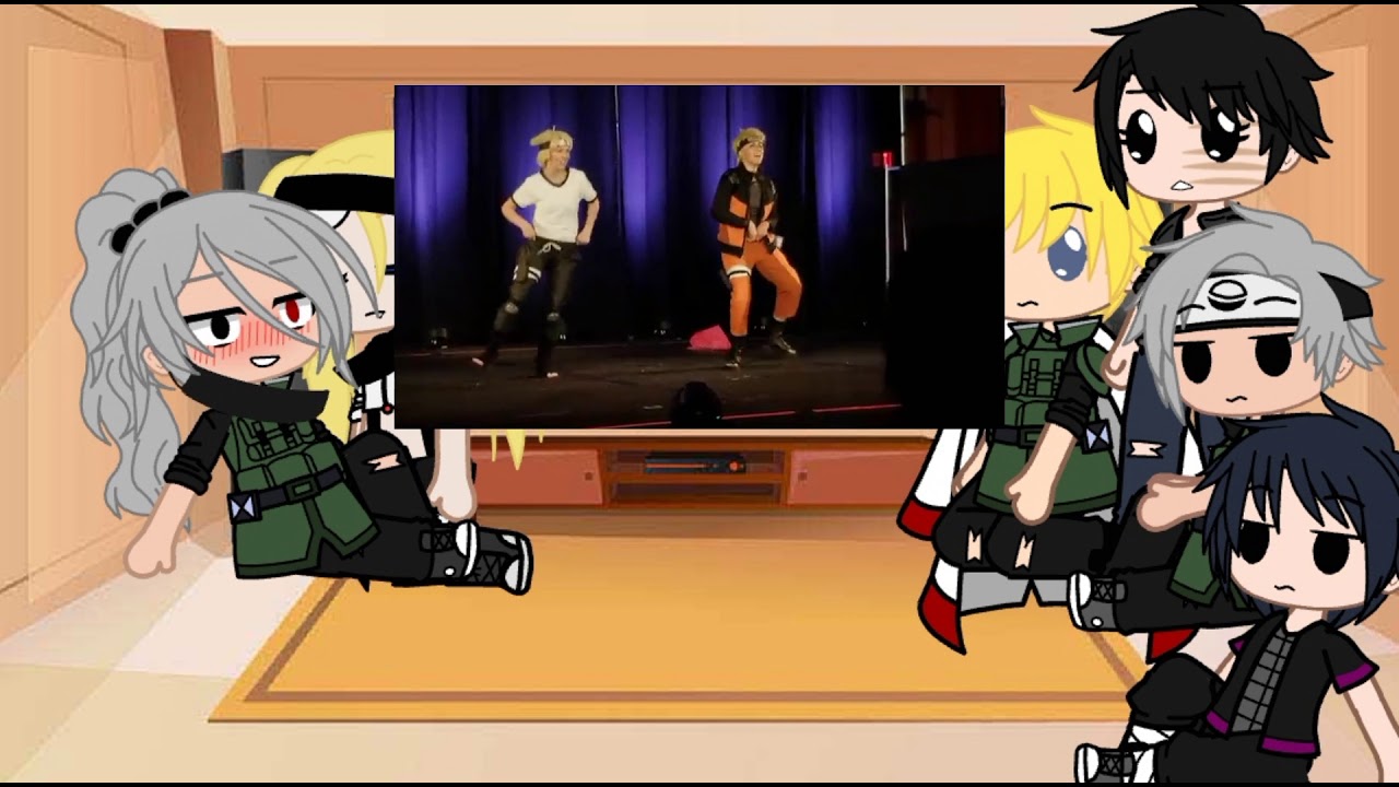 реакция персонажей Минато Сакума Отца Обито Обито Какаши и Нару шип[КАКАНАРУ]