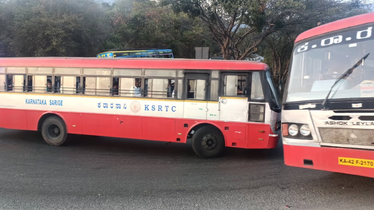 Two KSRTC Bus Same Time Turning 2/27 Dhimbam Hills Driving Sathyamangalam