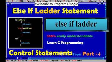 Else If Ladder Statement(Give grades)||C Programming Tutorial in Hindi ||control Statements Part-4