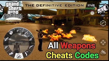 GTA San Andreas The Definitive Edition (Netflix) – All Weapons Cheat Codes on Mobile