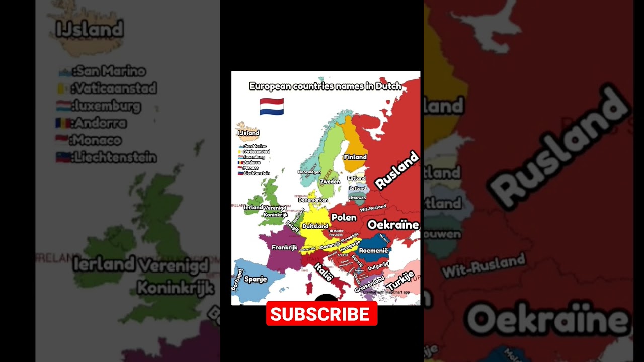 European country names in Dutch 
