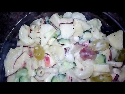 fruit pasta salad فروٹ پاسٹا سیلڈ