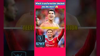 Which one surprised you the most?😱 #ronaldo #cristianoronaldo #mosalah #ibrahimovic #bale #glowup #1