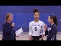 912 wvb postgame with miasia ferrer and paulina hernandez