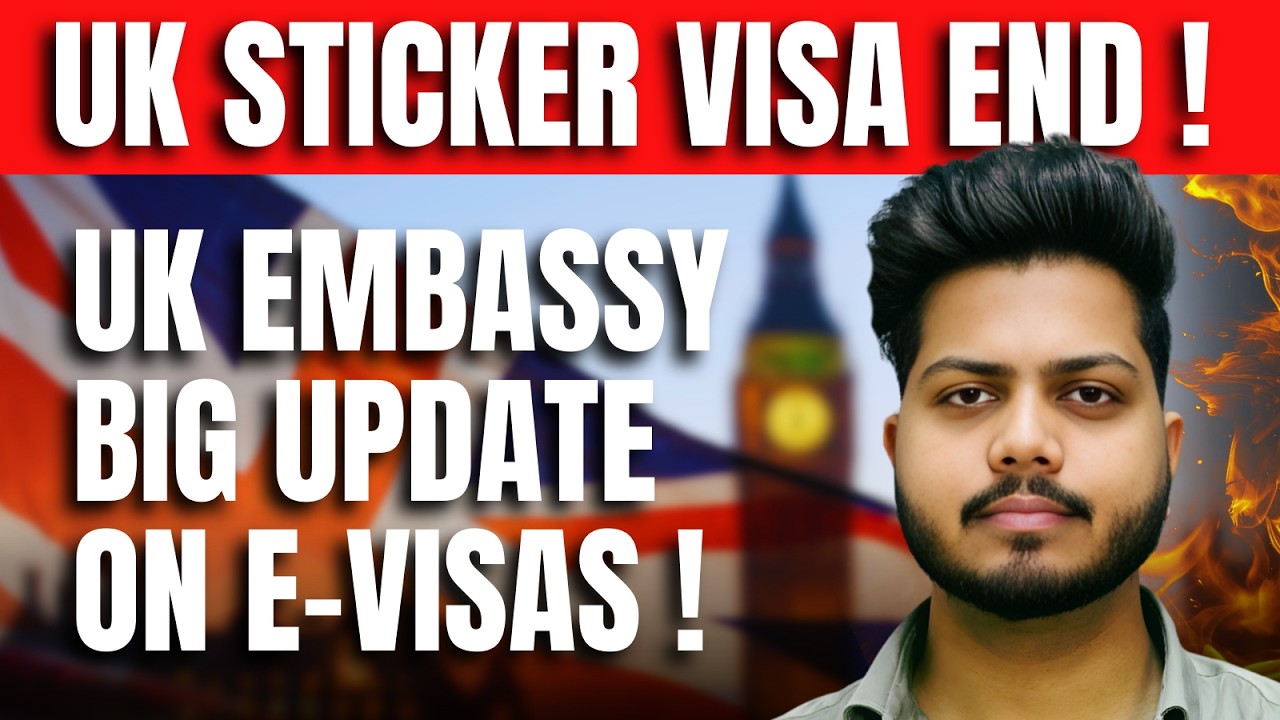 🇬🇧 UK Visa Big Update 2026 | Sticker Visa Ends! | Indians Must Watch!