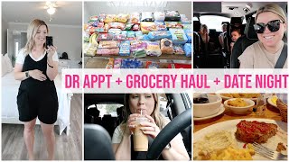 DAY IN THE LIFE VLOG | 10 WEEK APPOINTMENT + GROCERY HAUL + DATE NIGHT