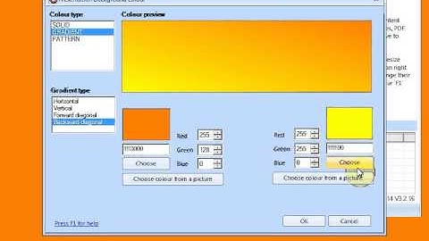 Setting a background colour or pictures in a Repeat Signage presentation