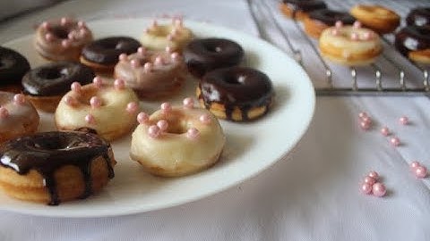Doughnut maker: Baked mini doughnuts recipe