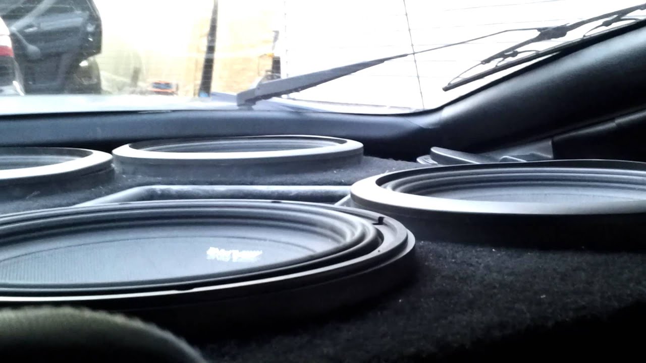 4 alpine type x 12's in a hyundai tiburon on a t4000