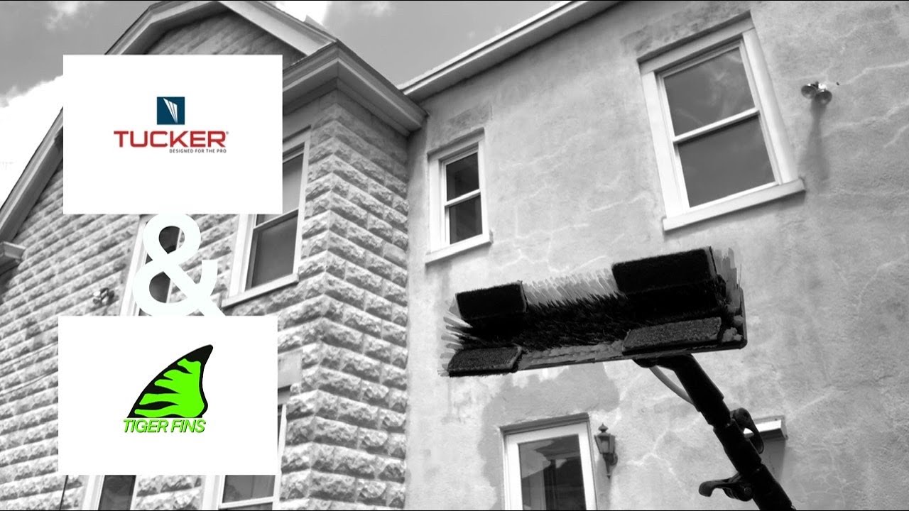 Tucker Brush Window Cleaning With Tiger Fins YouTube