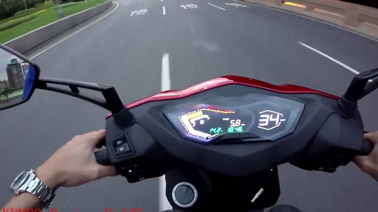 KYMCO Racing S 125 Test1 (全原廠 直線加速與山路基本測試) - YouTube