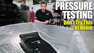 Pressure Testing Our New Ford 10speed Trans Pan  Engineering With Banks