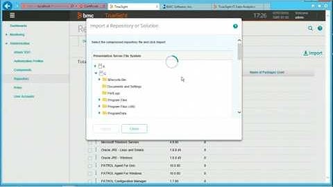 Importing the Base or Extended Monitoring Repository | TrueSight Operations Management