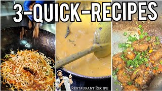 3 Fast Food Recipe | Restaurant Recipe | My Kind of Productions