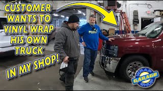 Vinyl Wrapping a pickup with @ThatBoyCisko - Part 1 by Wrap Shop Garage 26,080 views 4 months ago 12 minutes, 49 seconds