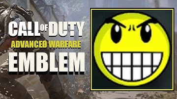 COD AW / Call of Duty Advanced Warfare : Funny Angry Face Emblem Tutorial ( Easy To Make ) Version 1